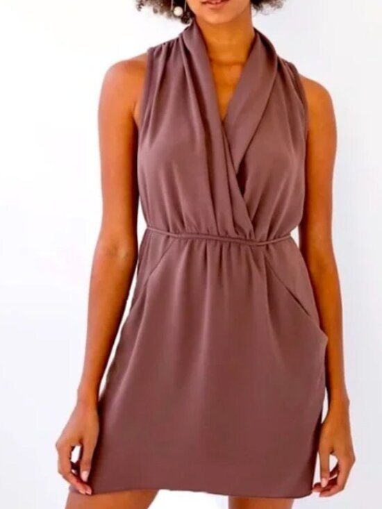 Wilfred Dresses & Skirts - Wilfred Aritzia Sabine Mini Dress - Mauve Purple - Size Medium - With Pockets